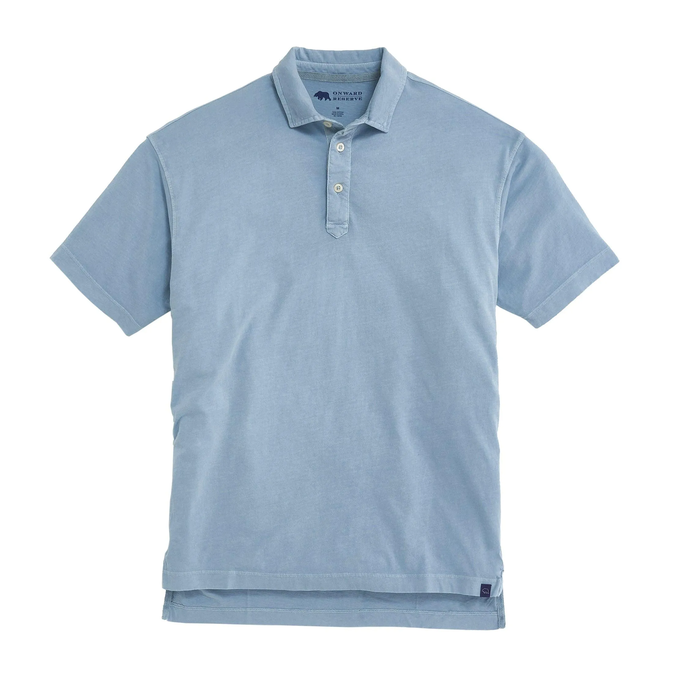 Polo Perry à manches courtes - Bleu poussiéreux