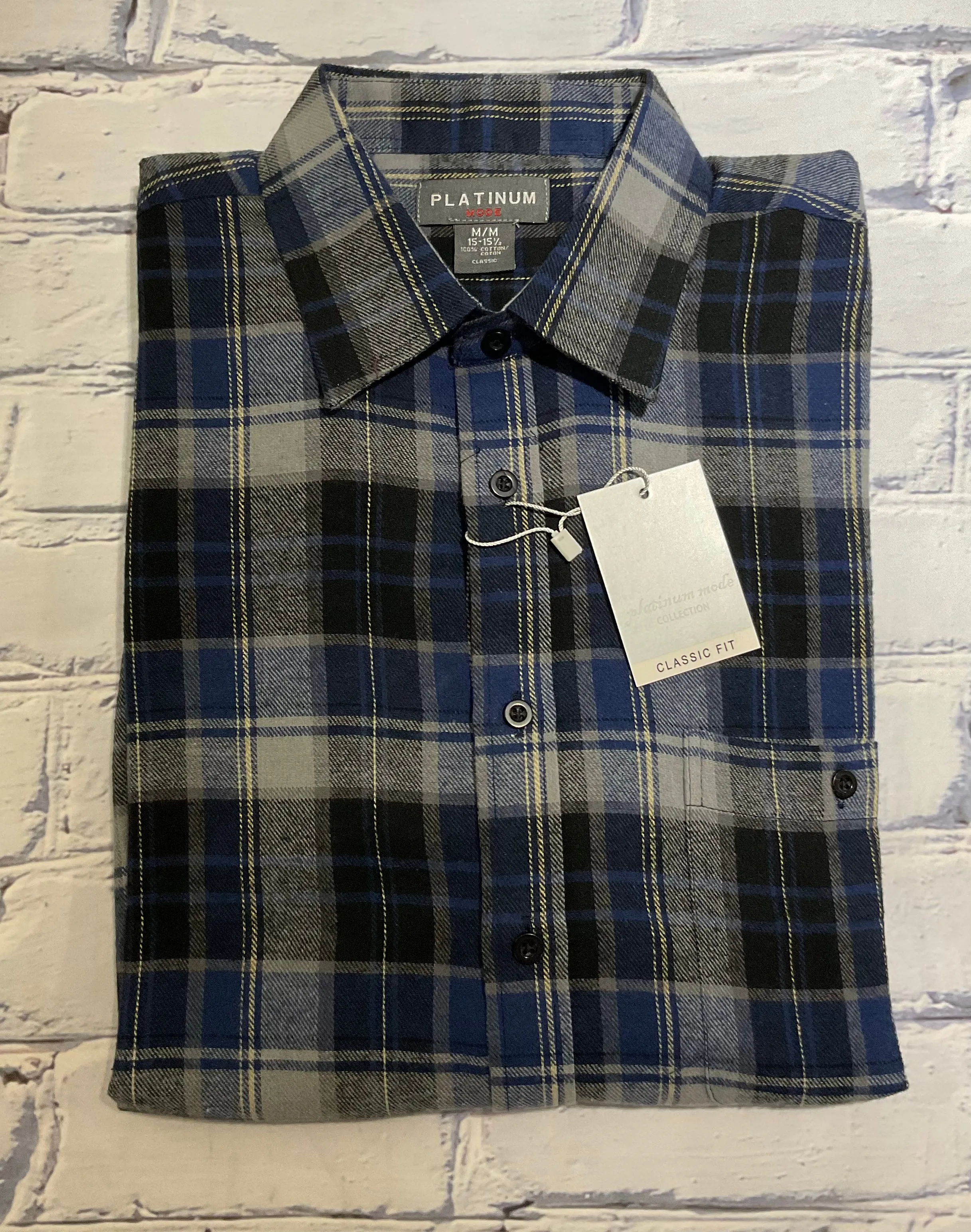 Flanelle Platinum Mose LS
