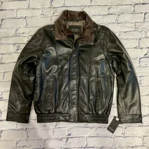 Bomber Plonge Lamb à Double Col
