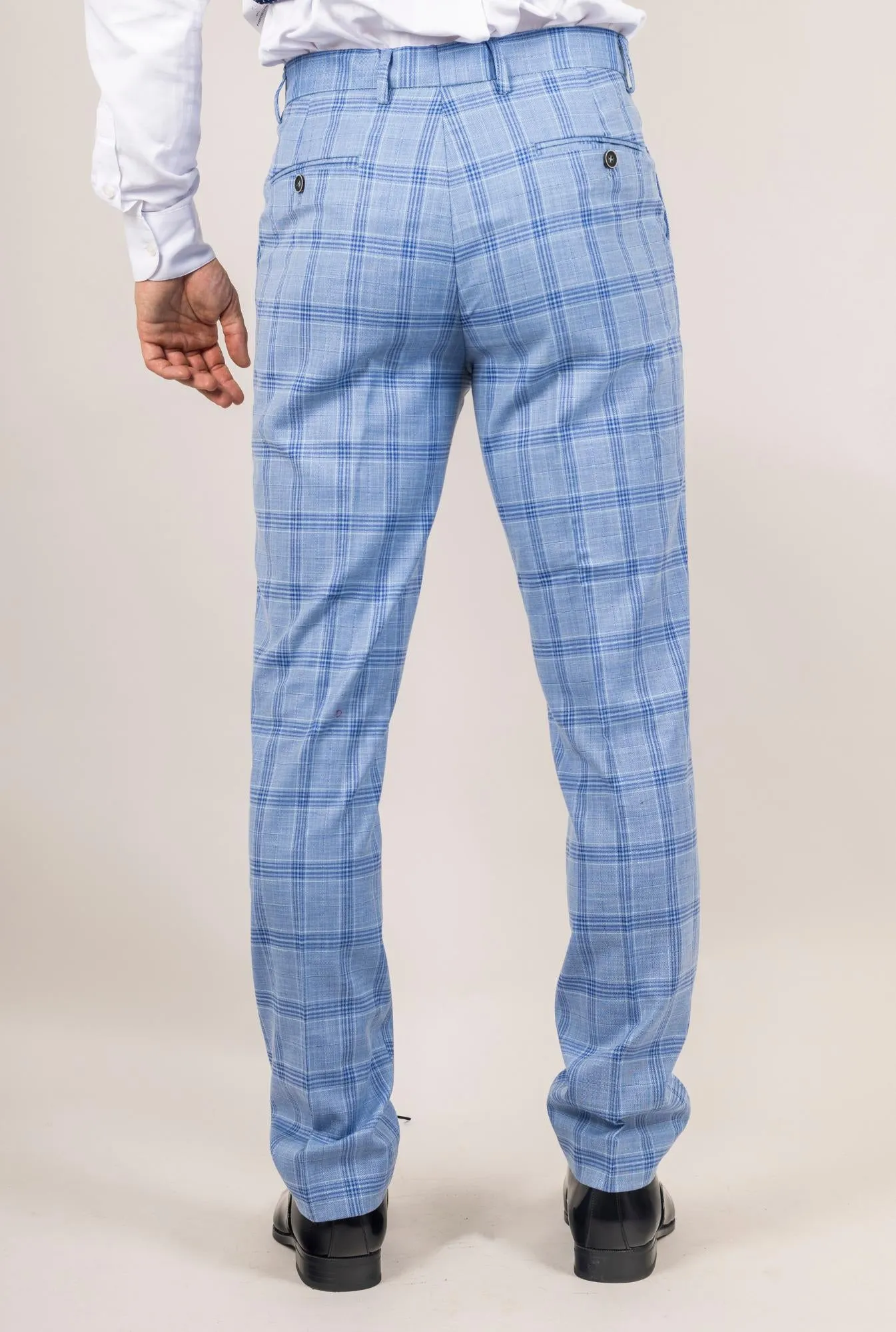 Pantalon classique à carreaux Plowman