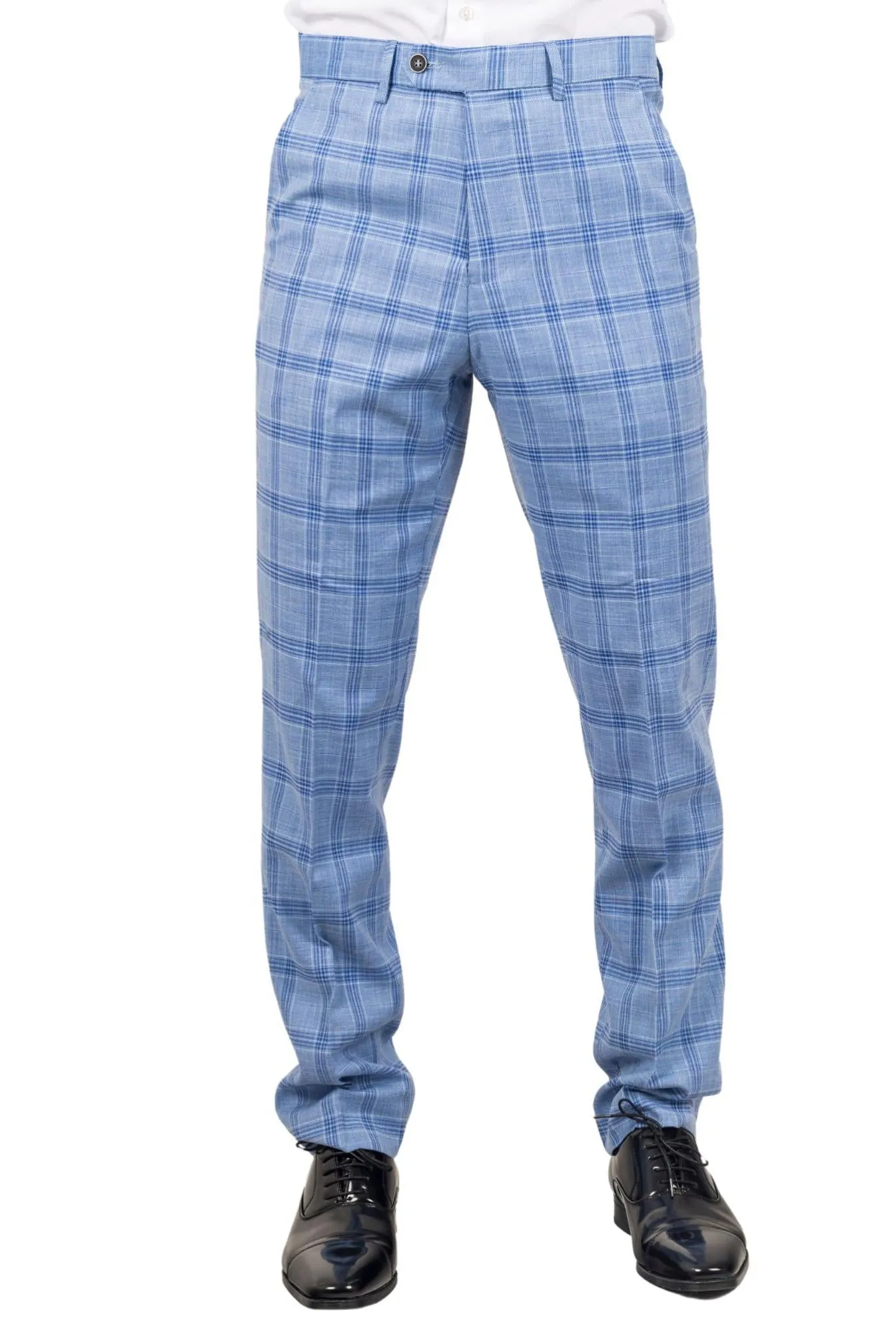 Pantalon classique à carreaux Plowman