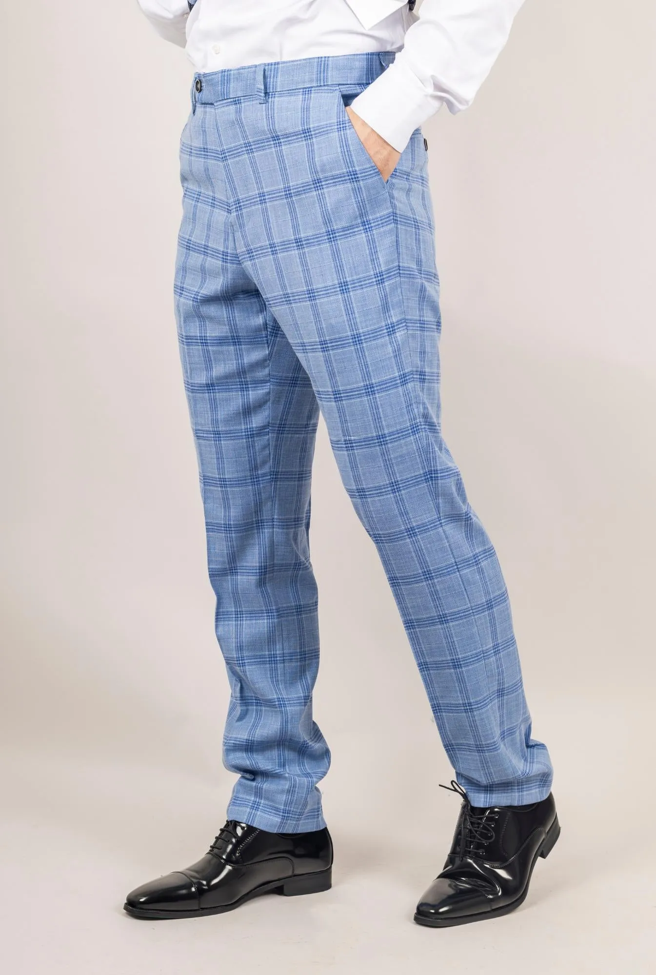 Pantalon classique à carreaux Plowman