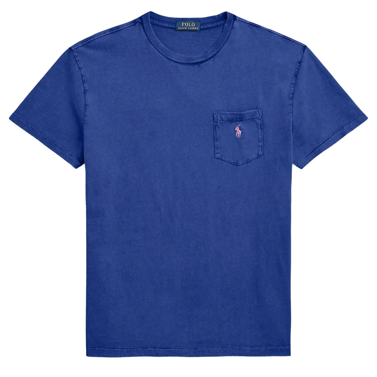 Polo Ralph Lauren T-shirt classique à poche en coton-lin Beach Royal