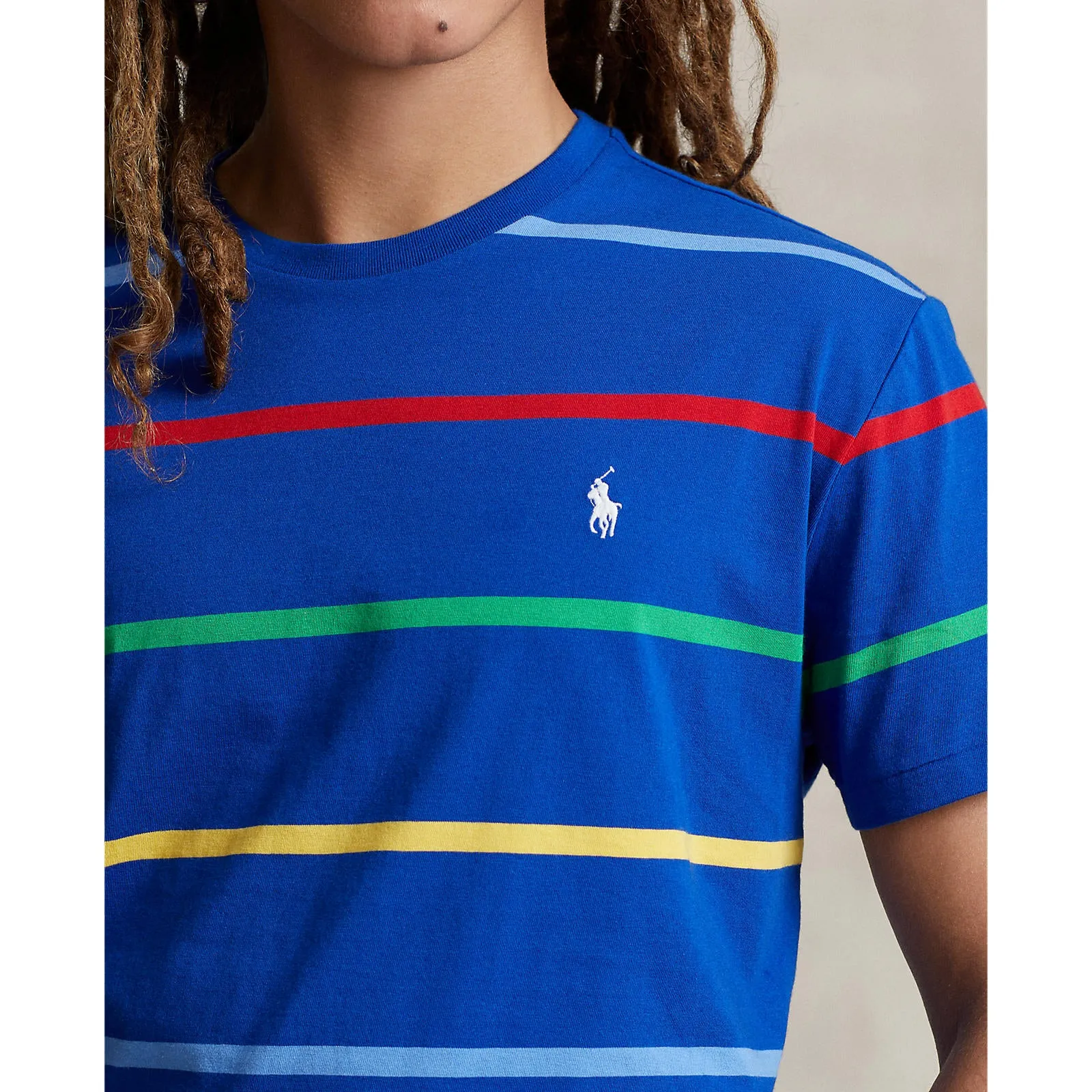 Polo Ralph Lauren - T-shirt à col rond classique en jersey - Saphir Étoile Multicolore Vêtements Polo Ralph Lauren