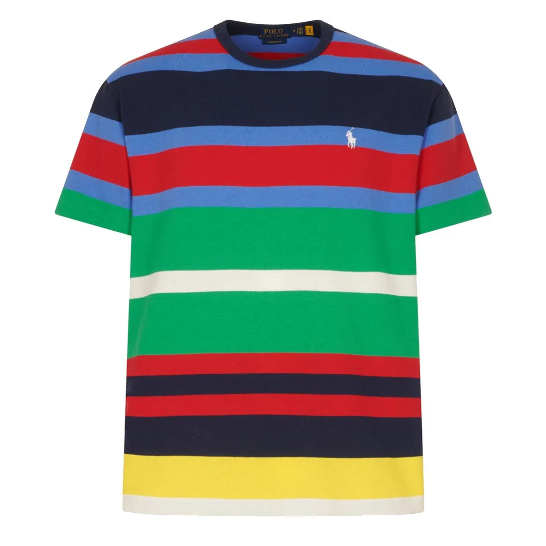 Polo Ralph Lauren T-shirt en jersey rayé coupe classique Newport Navy Multi