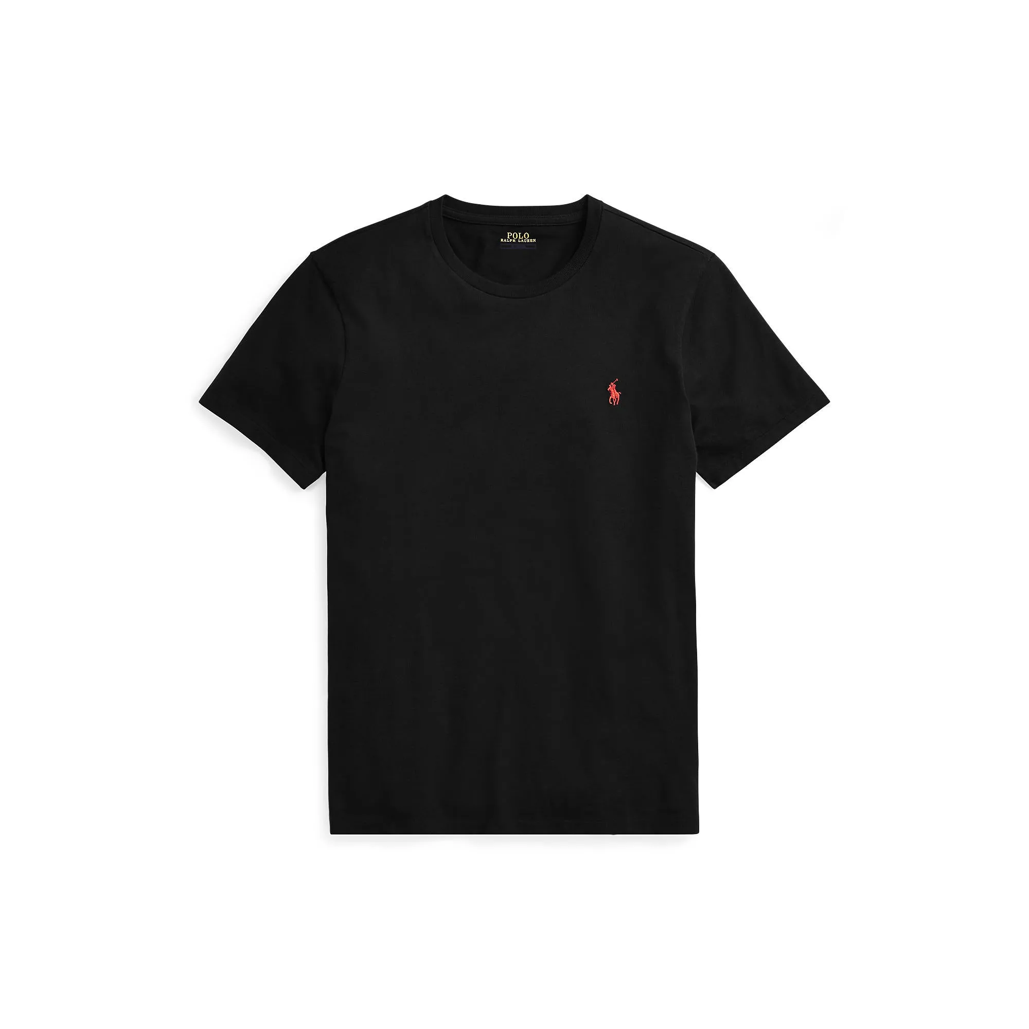 Polo Ralph Lauren - T-shirt col rond ajusté en jersey - Noir Vêtements Polo Ralph Lauren