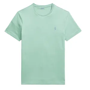 Polo Ralph Lauren T-Shirt à Col Rond Personnalisé Slim Céladon