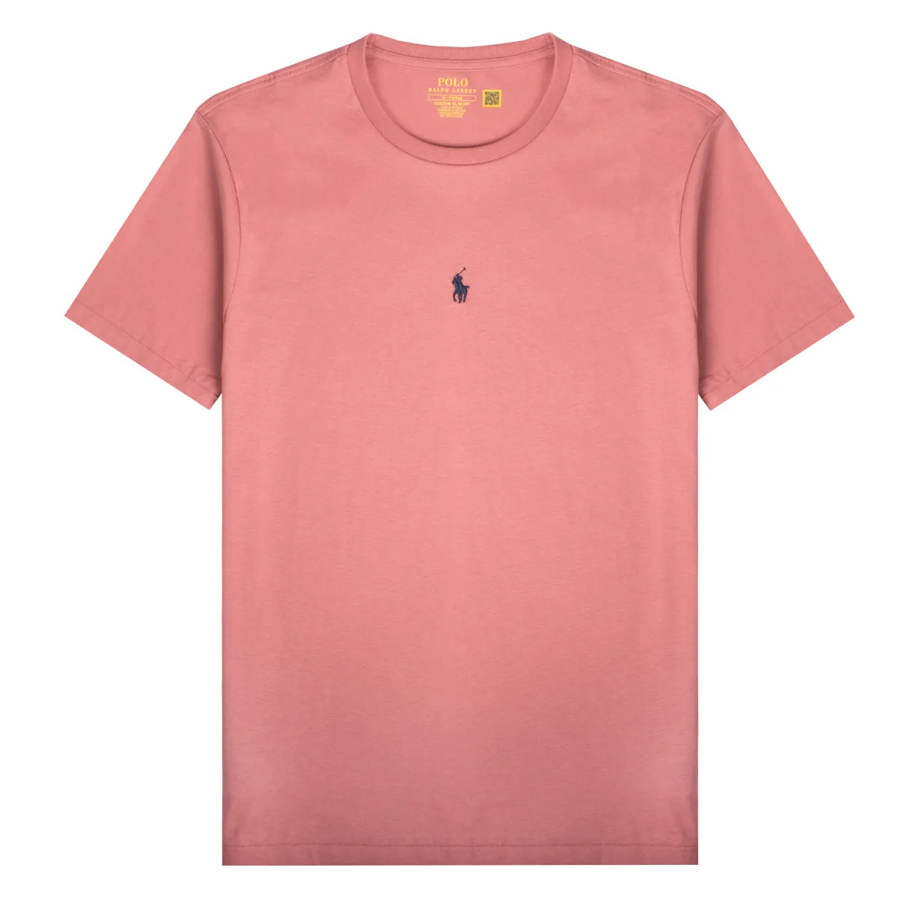 Polo Ralph Lauren T-Shirt Custom Slim Fit avec Logo Central Desert Rose