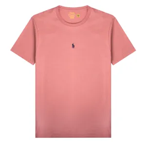 Polo Ralph Lauren T-Shirt Custom Slim Fit avec Logo Central Desert Rose