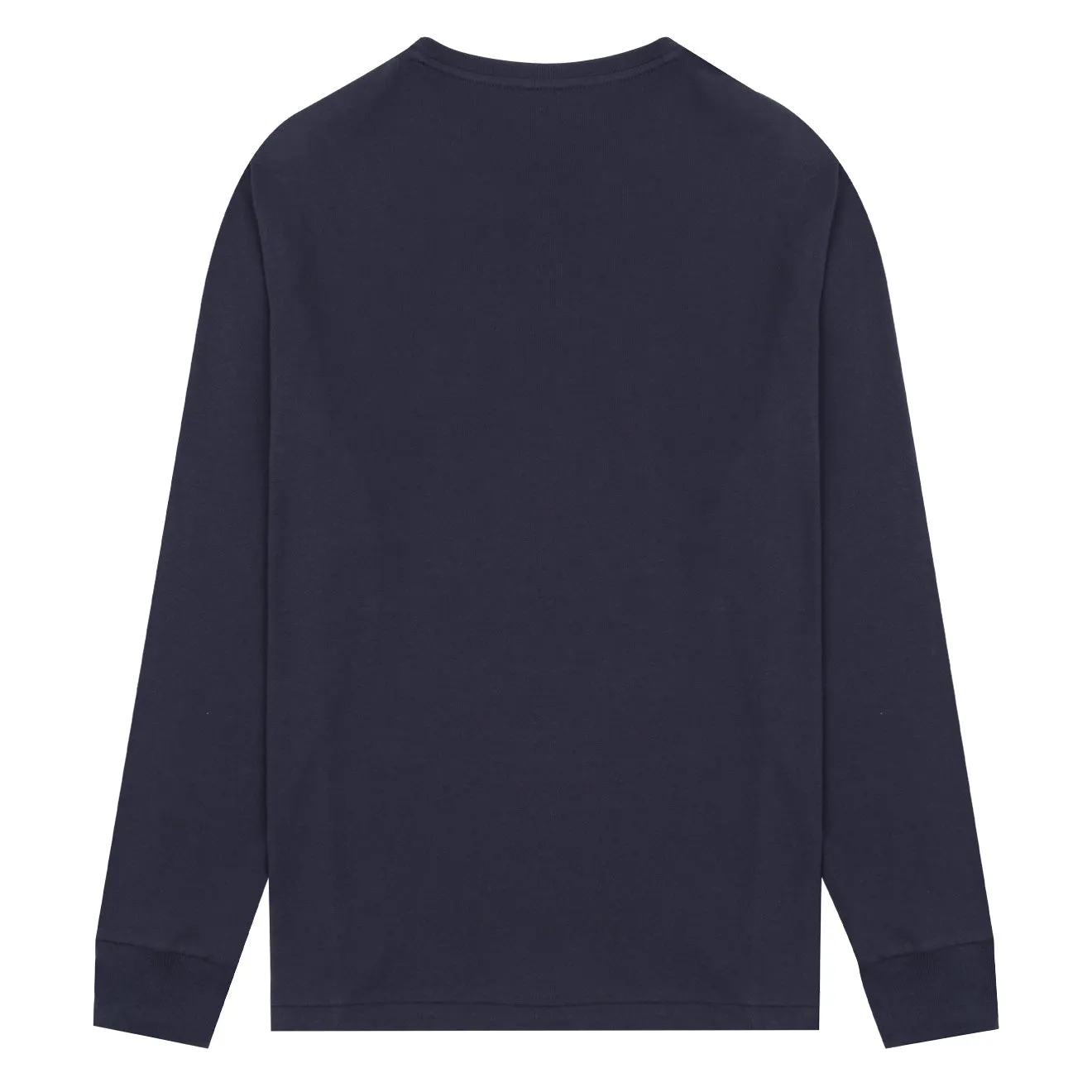 Polo Ralph Lauren T-Shirt en coton ajusté personnalisé manches longues Bleu marine