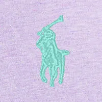 Polo Ralph Lauren - T-shirt col rond ajusté personnalisé en jersey - Violet pâle chiné Vêtements Polo Ralph Lauren
