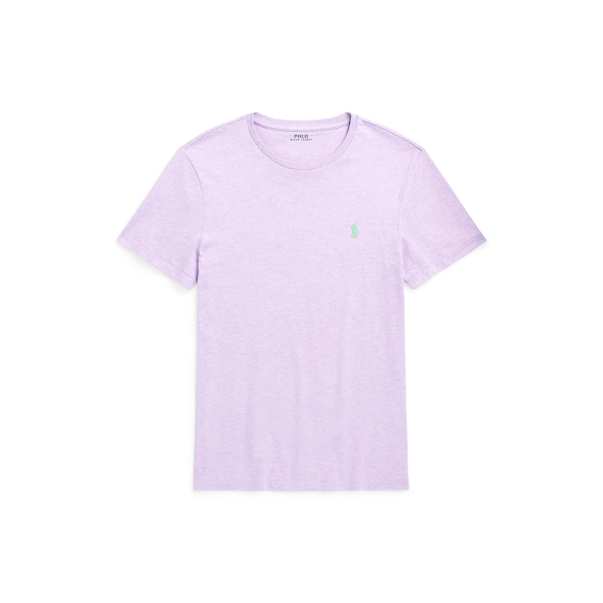 Polo Ralph Lauren - T-shirt col rond ajusté personnalisé en jersey - Violet pâle chiné Vêtements Polo Ralph Lauren