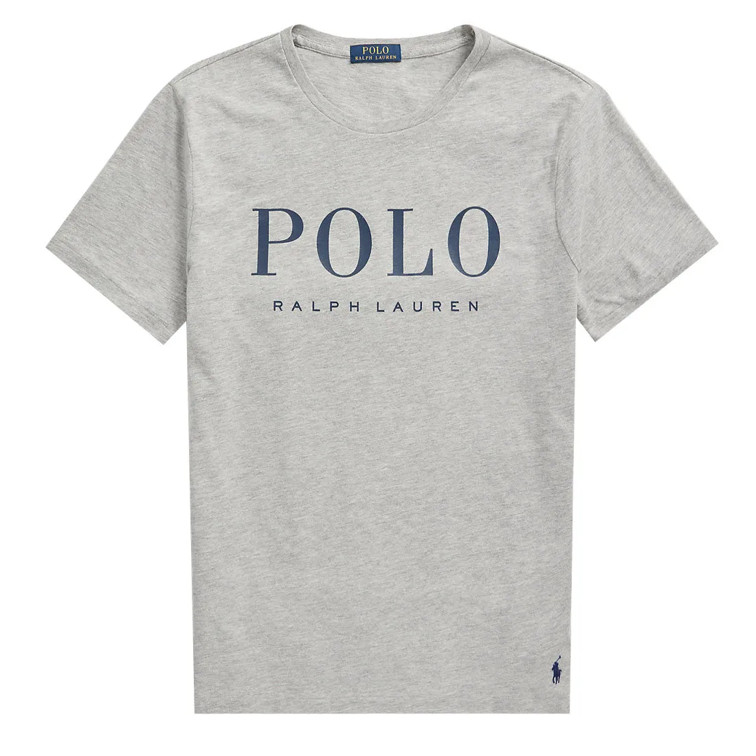 Polo Ralph Lauren T-shirt en jersey ajusté personnalisé avec logo Andover Heather / Bleu cobalt foncé
