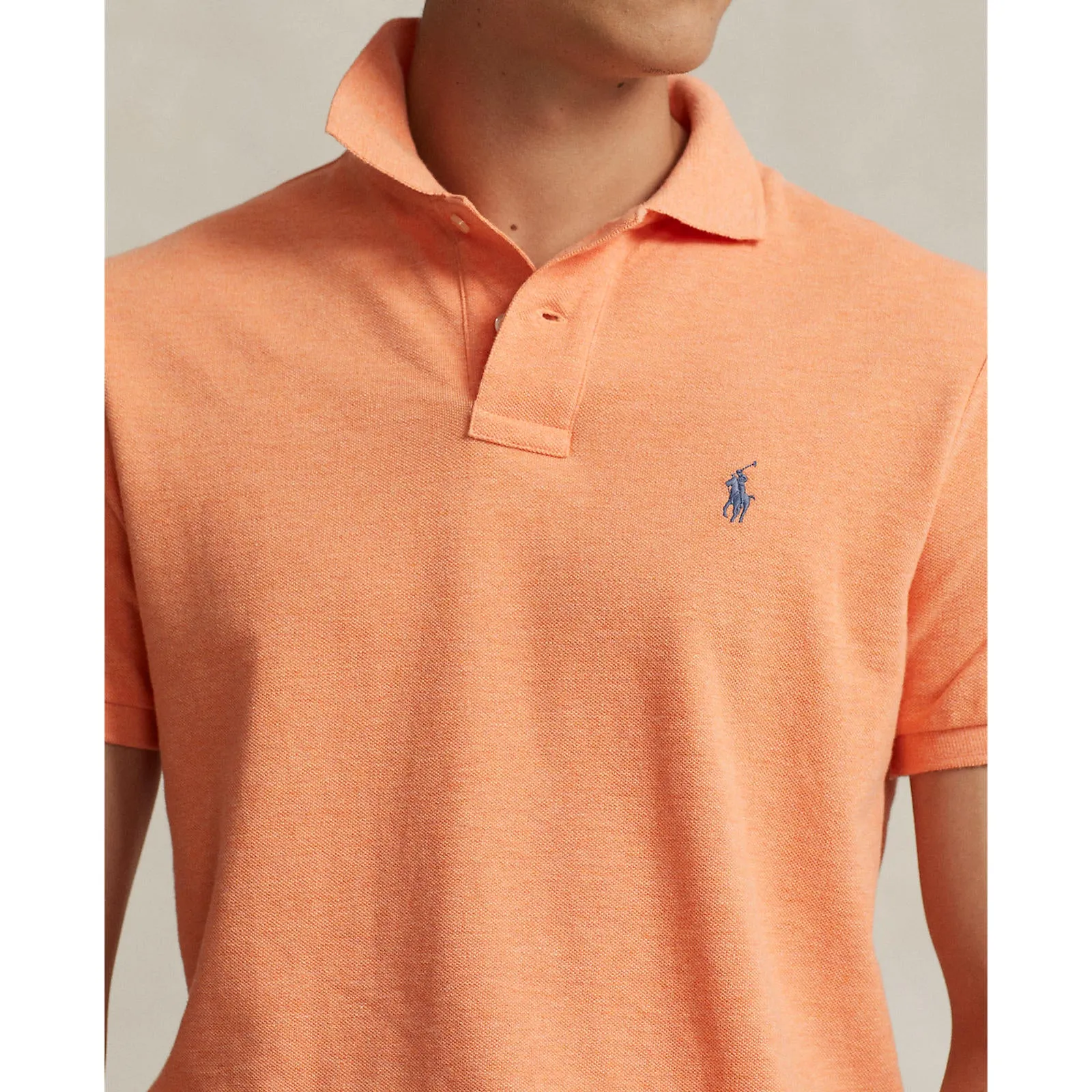 Polo Ralph Lauren - Polo en maille - Orange plage Vêtements Polo Ralph Lauren