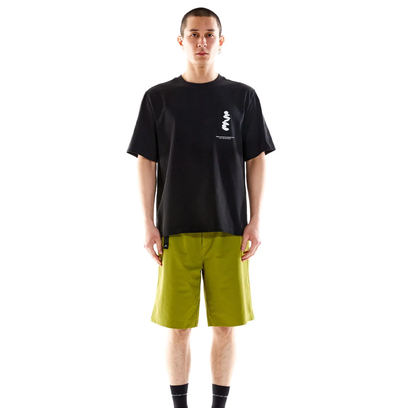 T-shirt Noir Boulders S/S de l'Observatoire de la Montagne Pourpre