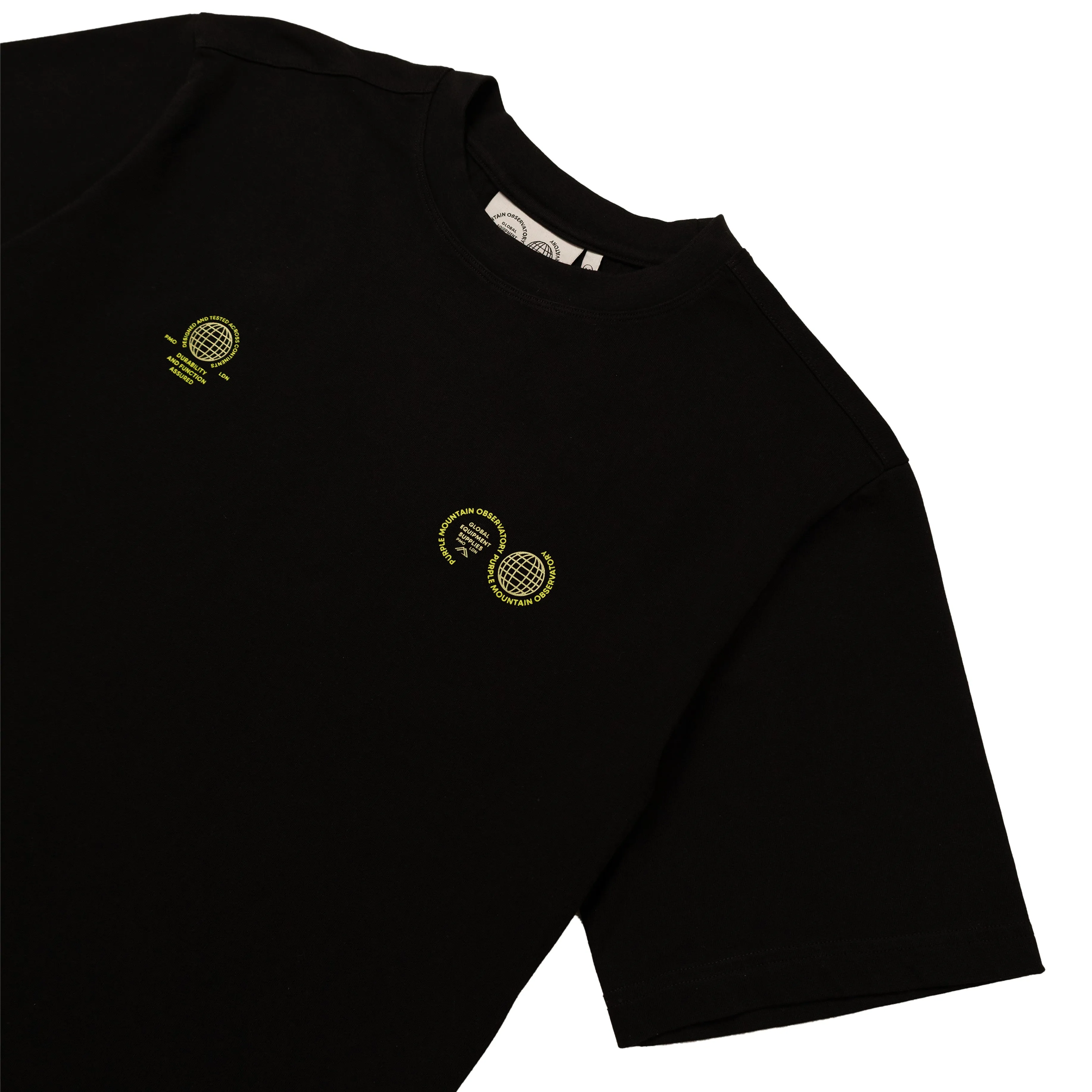 T-shirt Globe de l'Observatoire de la Montagne Pourpre Noir