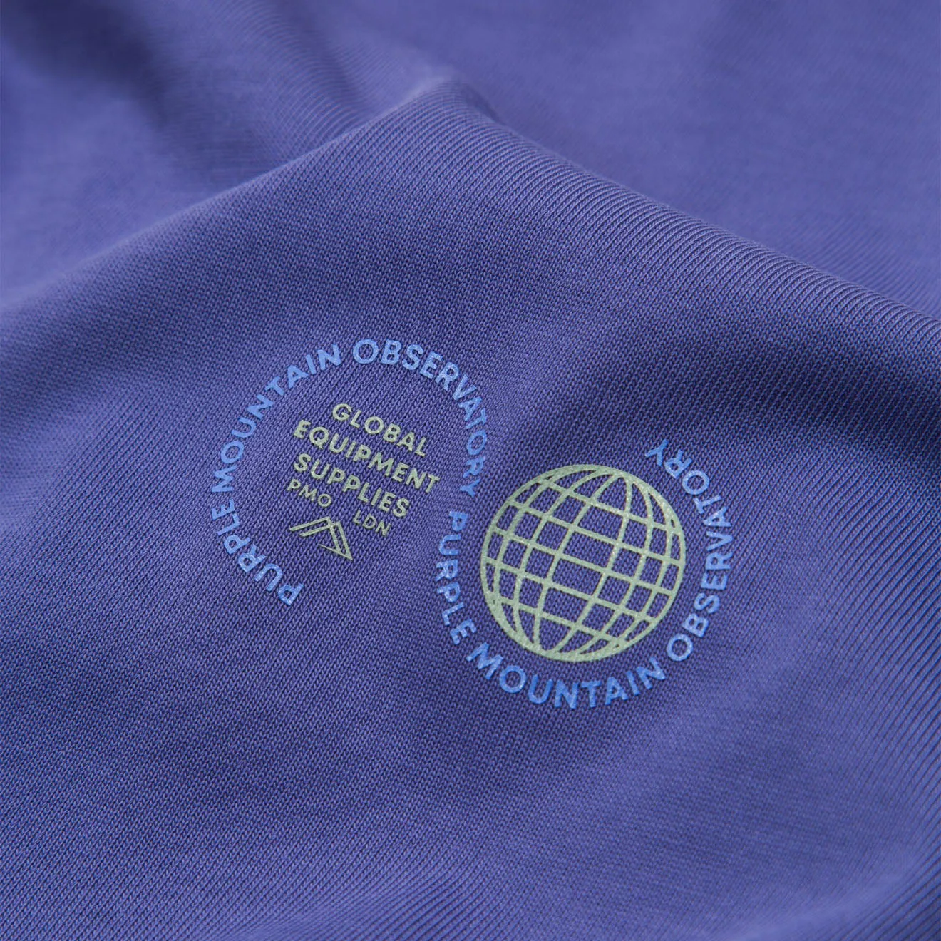 T-shirt Globe Indigo de l'Observatoire de la Montagne Pourpre