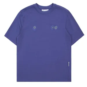 T-shirt Globe Indigo de l'Observatoire de la Montagne Pourpre