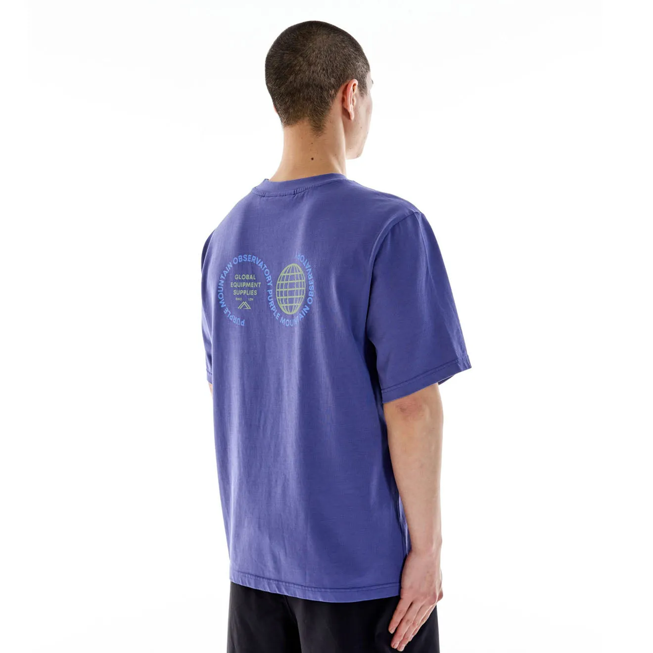 T-shirt Globe Indigo de l'Observatoire de la Montagne Pourpre