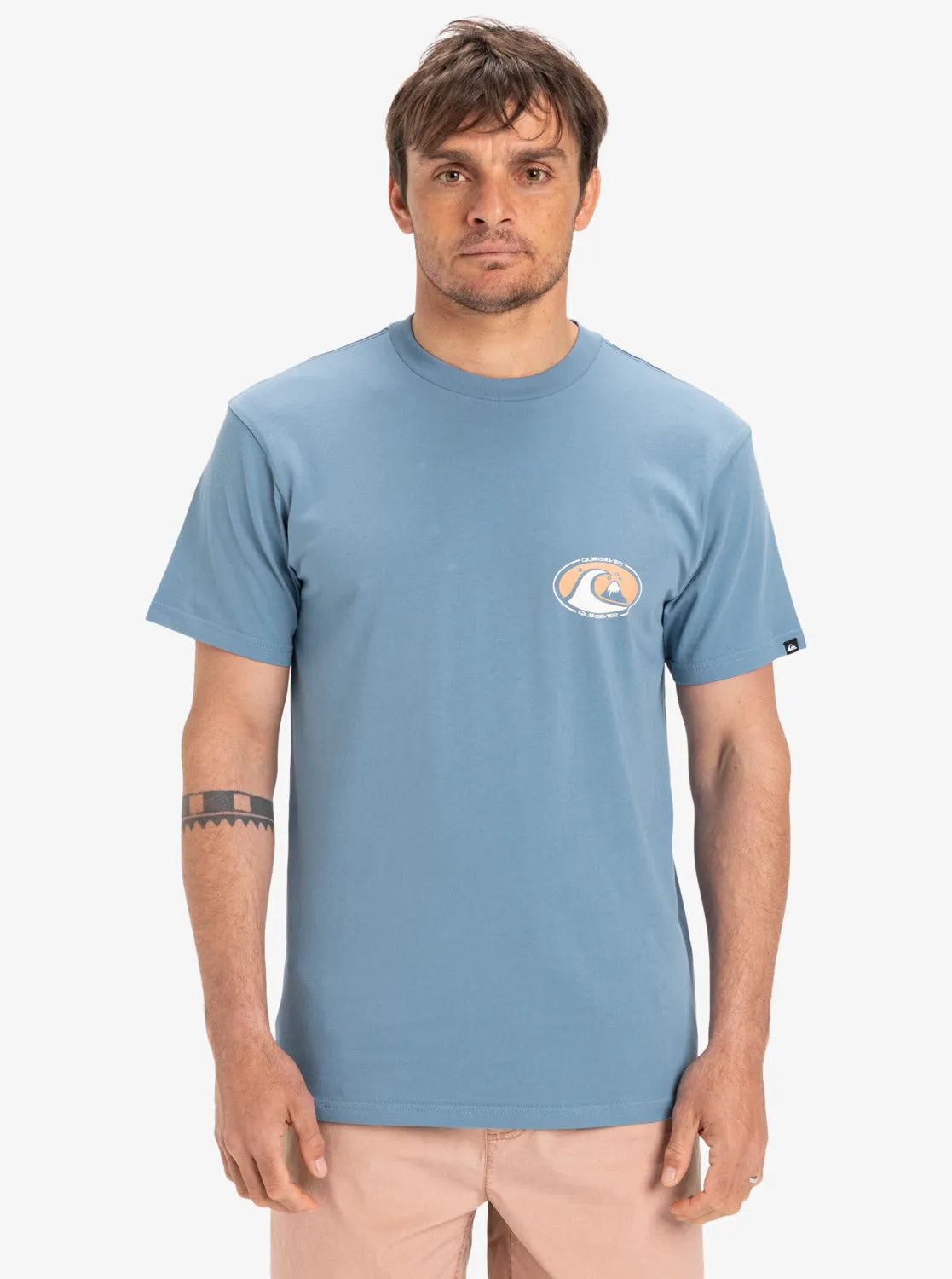 T-shirt Quiksilver Homme EV Flower Chaos - Bleu Coronet