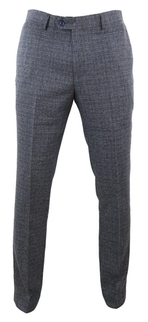 Pantalon formel vintage à motif tweed Ralph