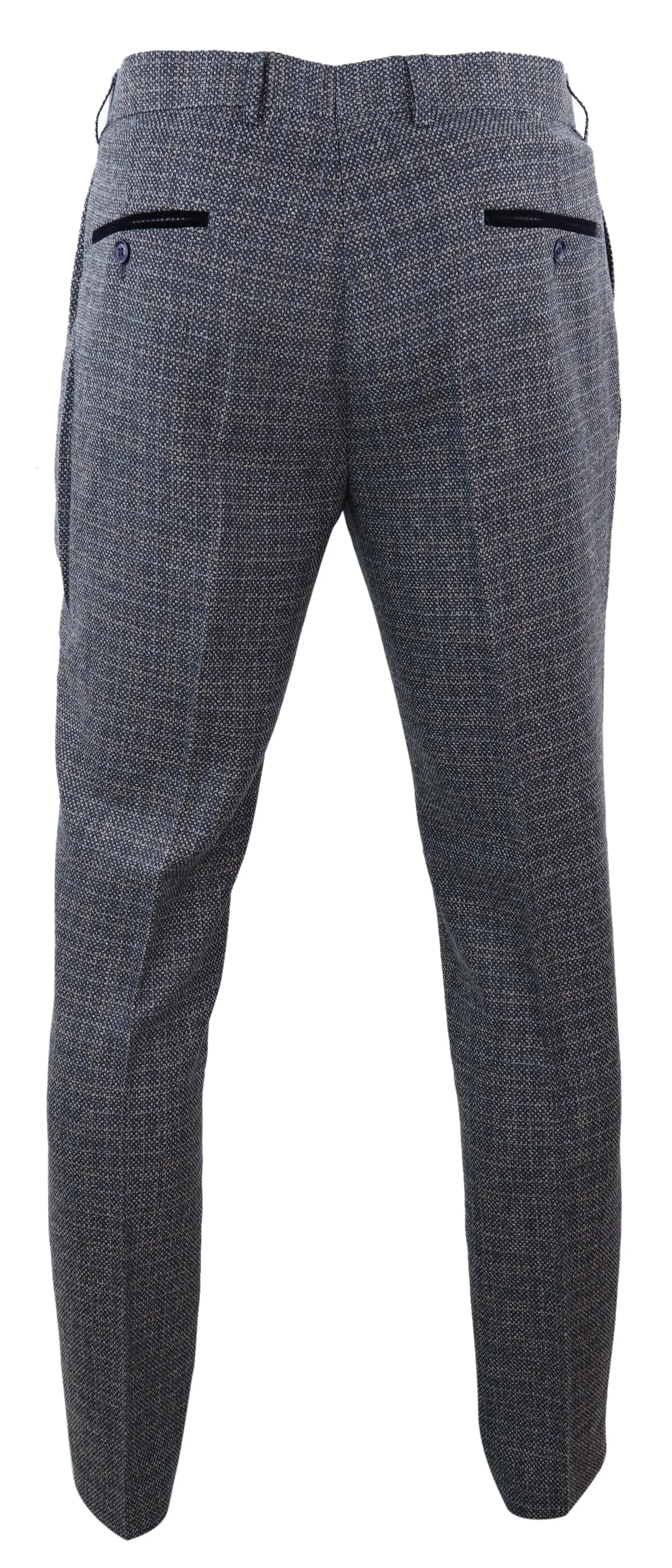 Pantalon formel vintage à motif tweed Ralph