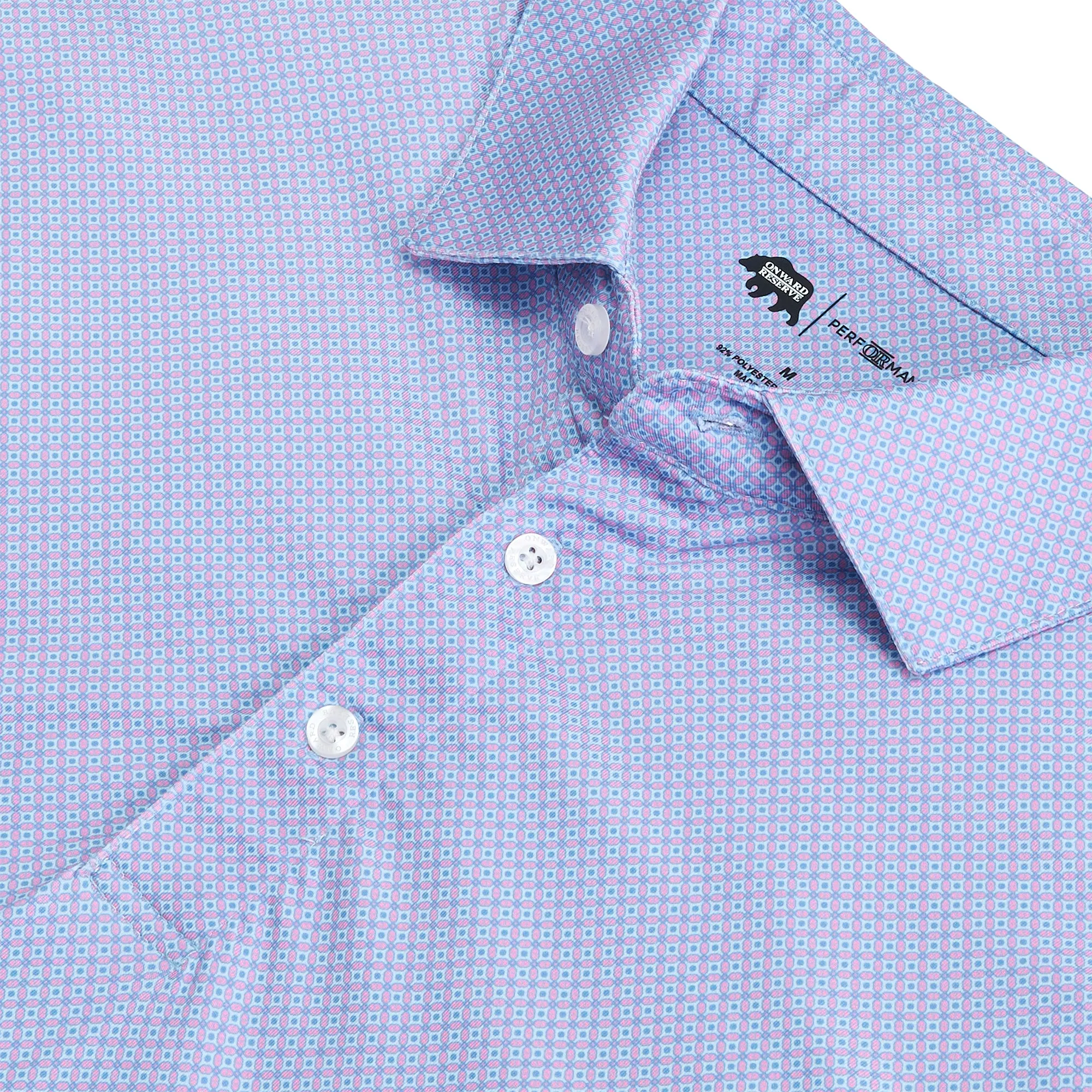 Polo Imprimé de Performance Range - Plume Flamant