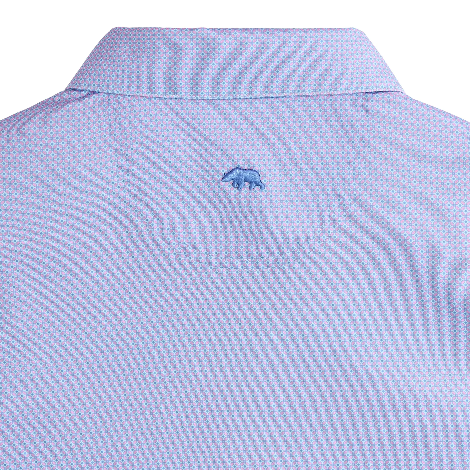 Polo Imprimé de Performance Range - Plume Flamant