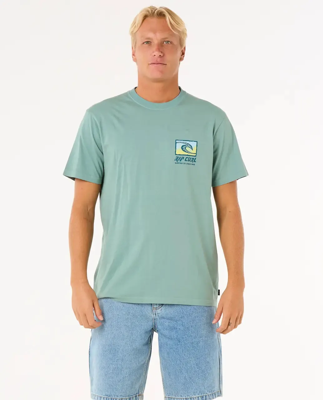 T-shirt Raw Energy Trad en Bleu Lagoon