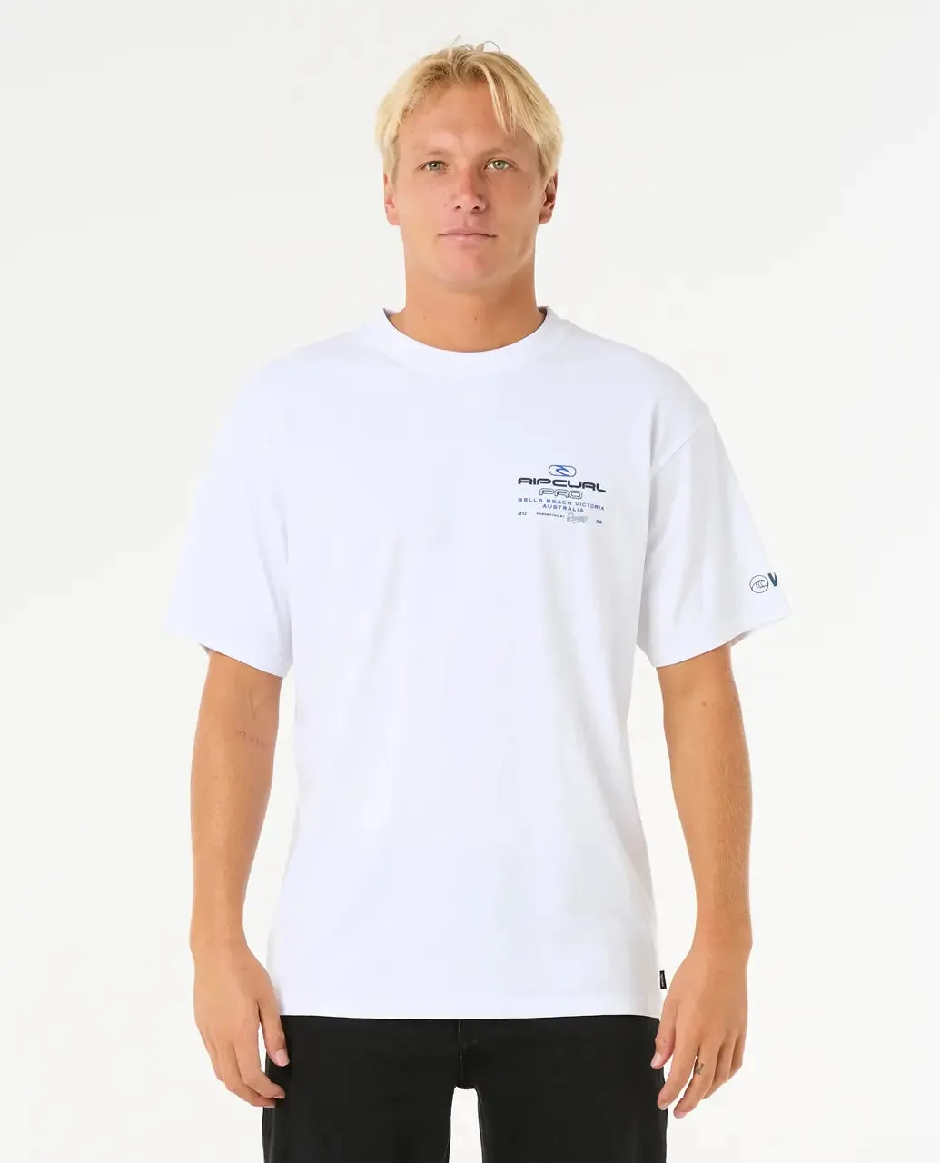 T-shirt de l'événement Rip Curl Pro 25 en blanc