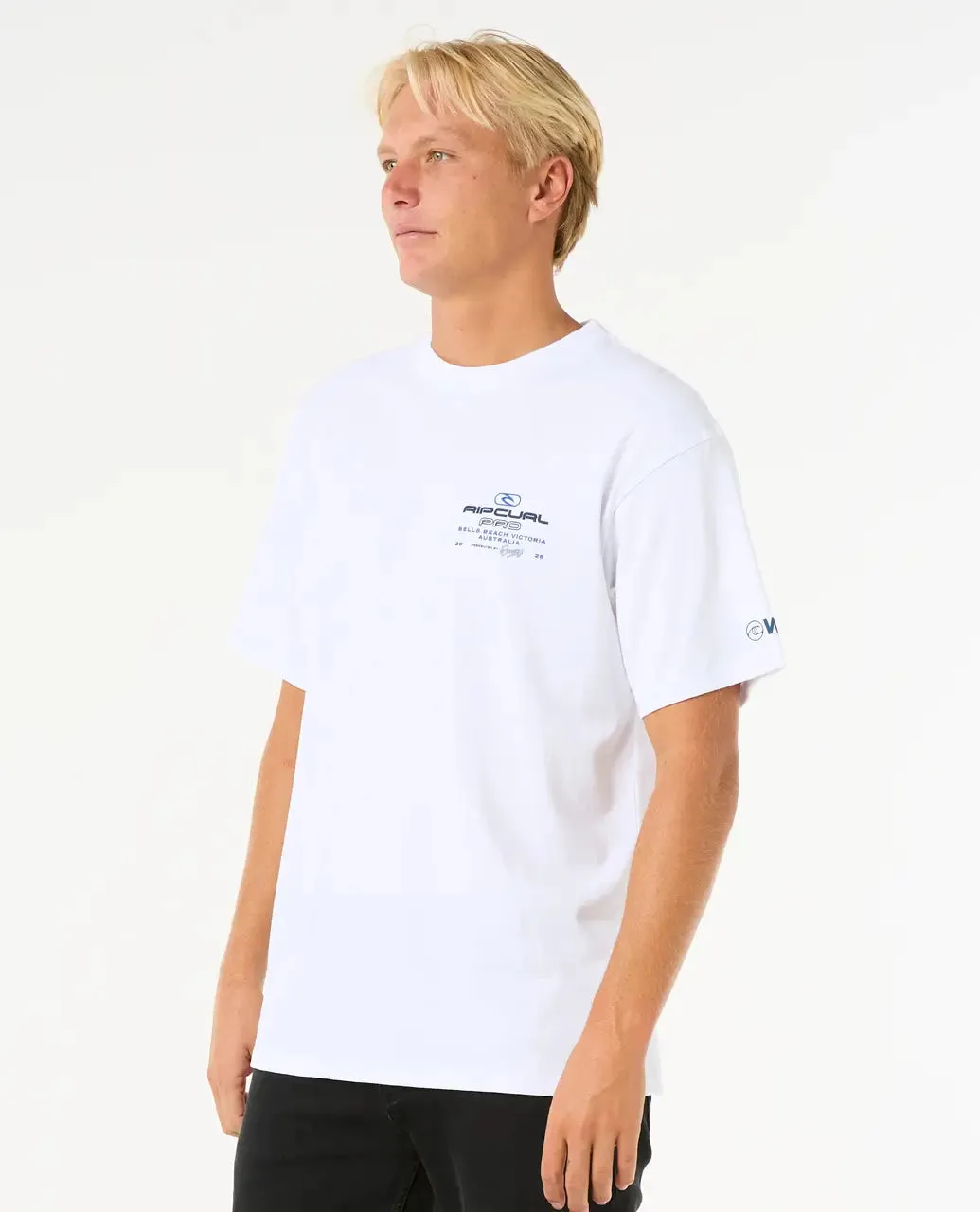 T-shirt de l'événement Rip Curl Pro 25 en blanc