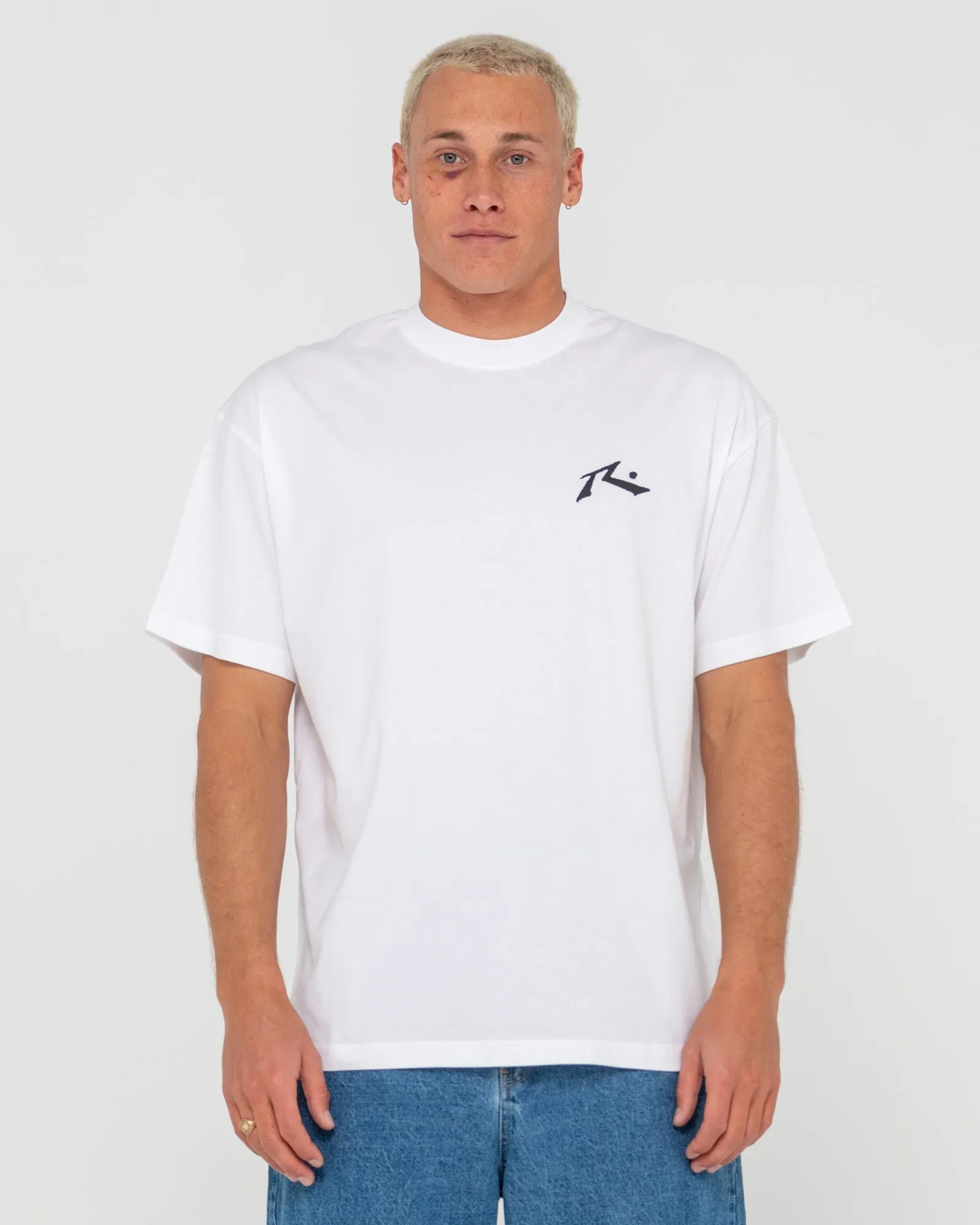 T-shirt de compétition Rusty pour hommes - Blanc