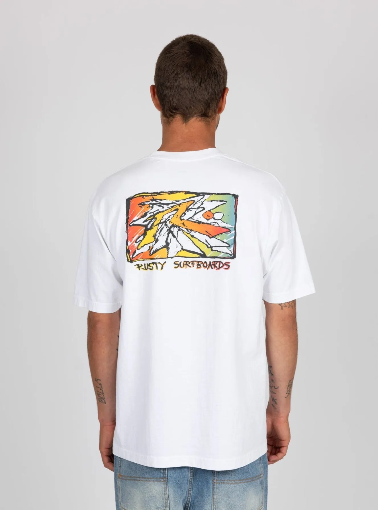 T-shirt Homme Rusty Splinter - Blanc