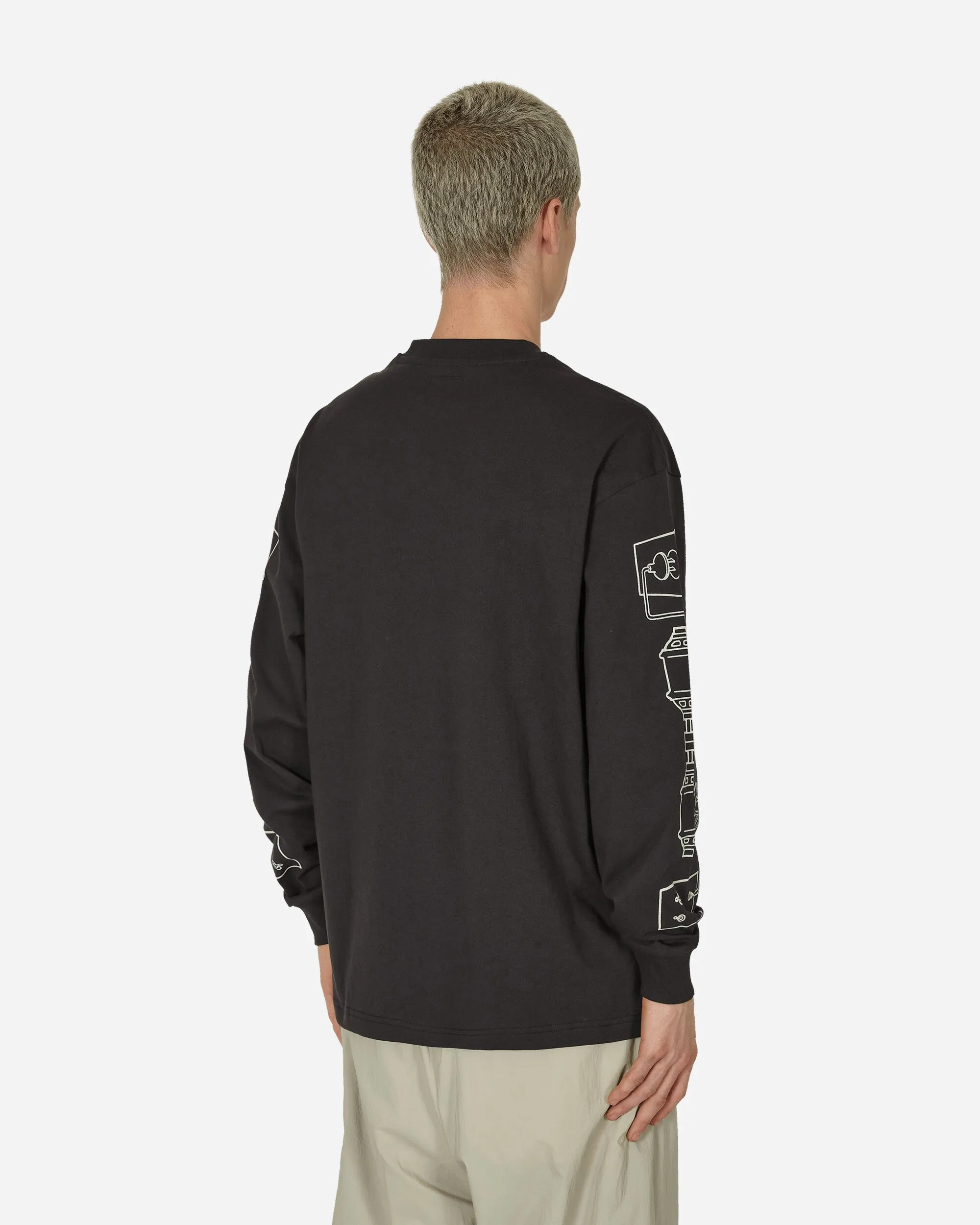 T-shirt manches longues triste noir