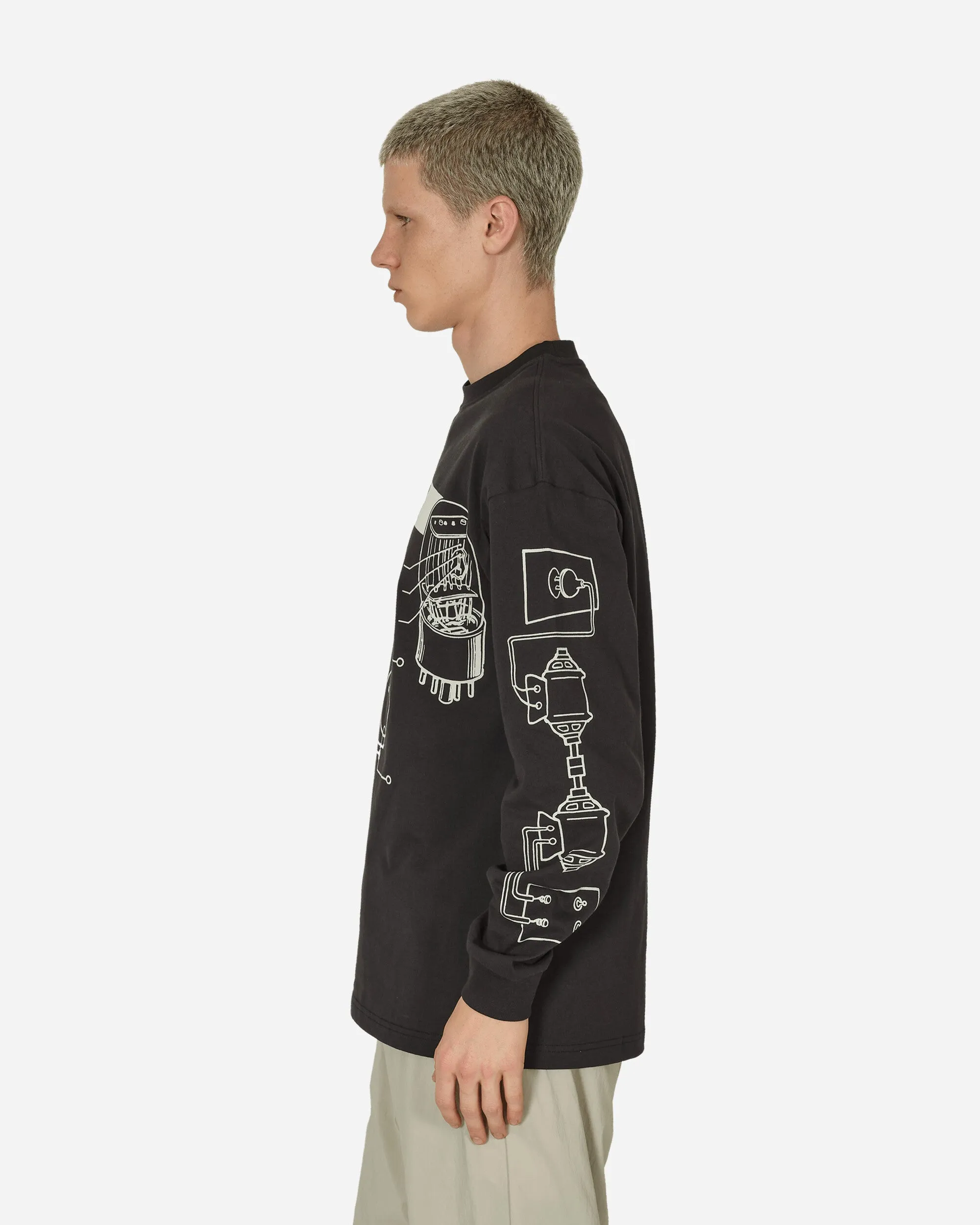 T-shirt manches longues triste noir