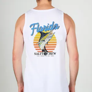 Salty Crew Débardeur Florida Blue Bill - Blanc