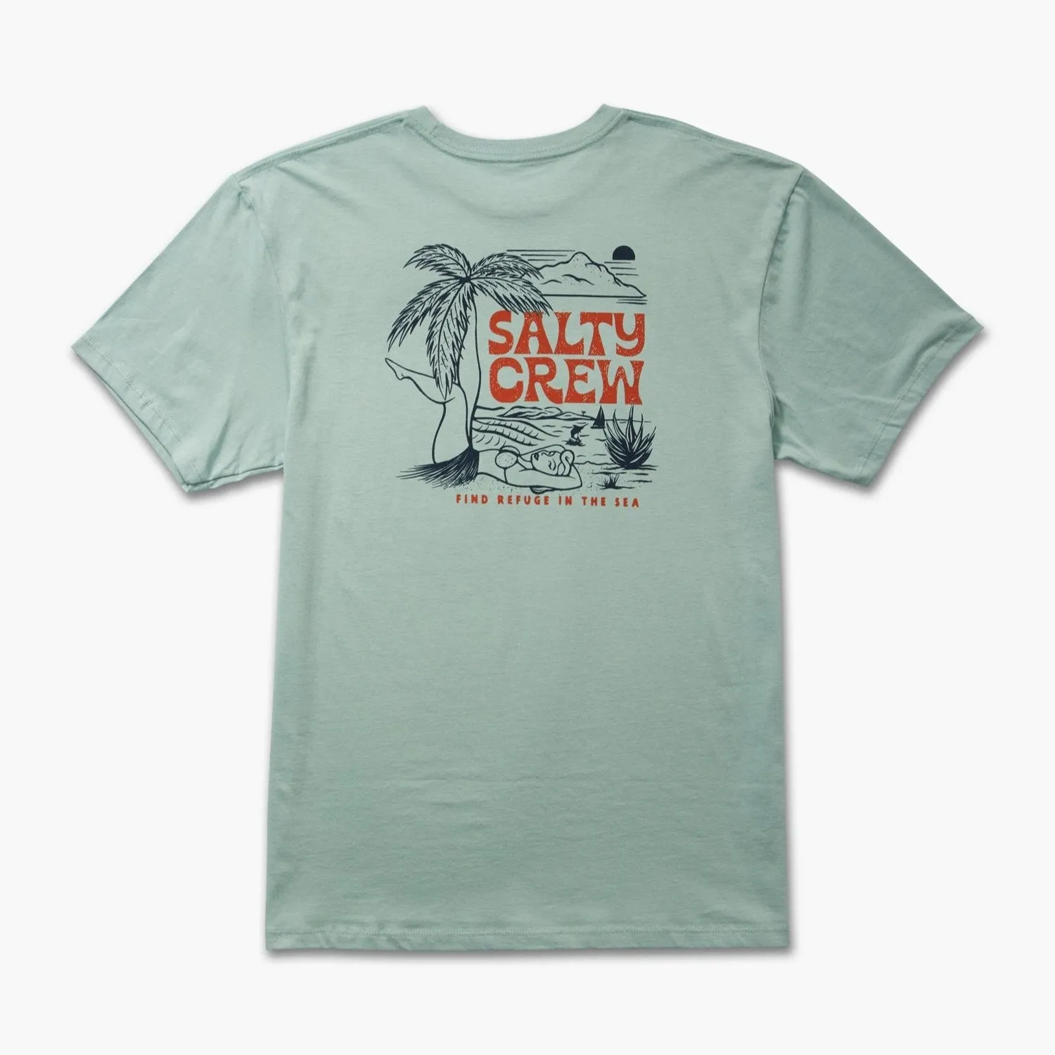 Salty Crew Legs T-shirt Premium Homme Printemps/Été - Vert Mack