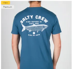 Salty Crew Tarpon T-Shirt Premium - Bleu Grand Large