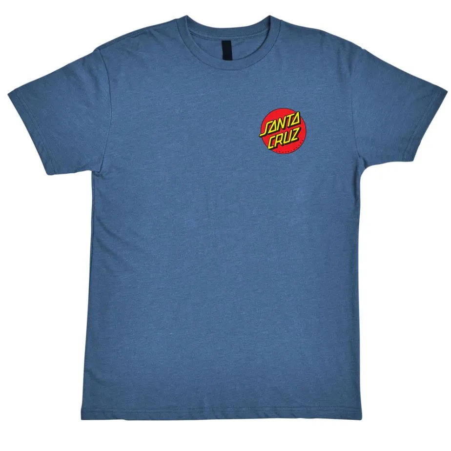 T-shirt Santa Cruz à pois sur la poitrine