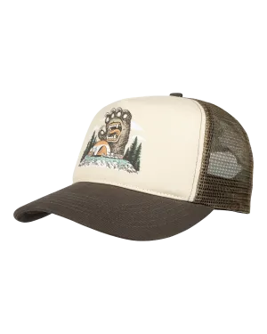 Casquette Santa Cruz Screaming Grizzly à mesh marron et beige