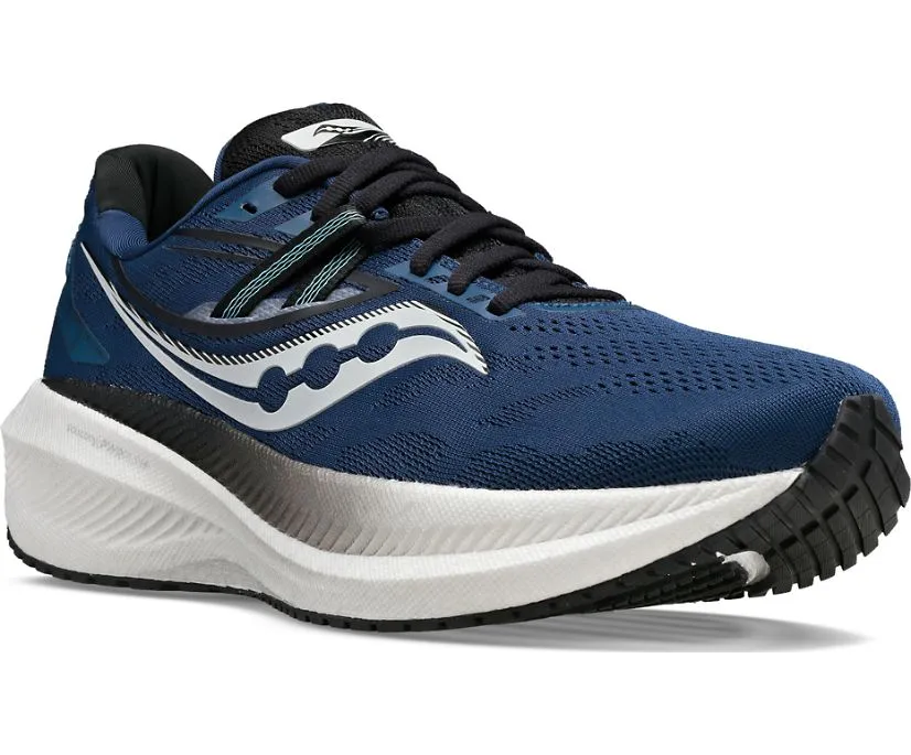 Saucony Hommes Triumph 20 Large - Crépuscule/Noir Bleu (S20760-21) Saucony