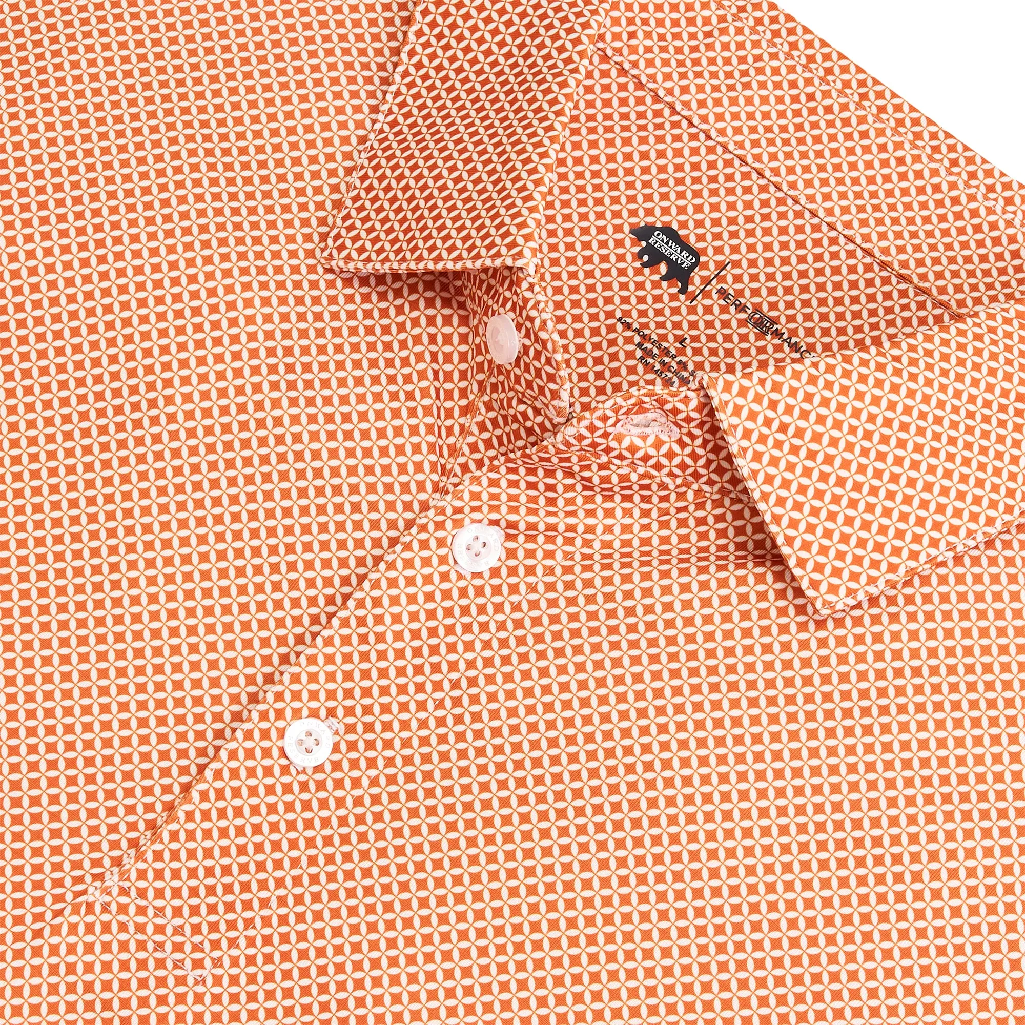 Polo de Performance Scope - Orange Longhorn