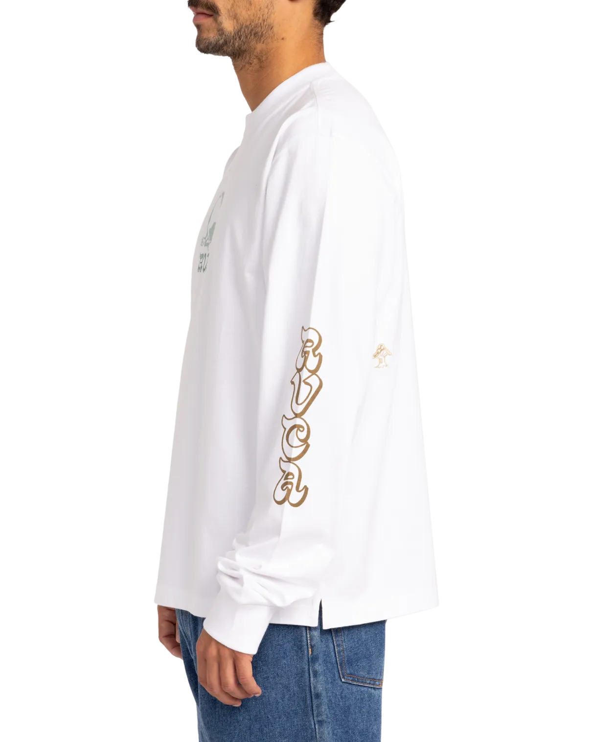 T-shirt manches longues Scorched Lands en blanc