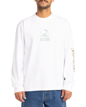 T-shirt manches longues Scorched Lands en blanc