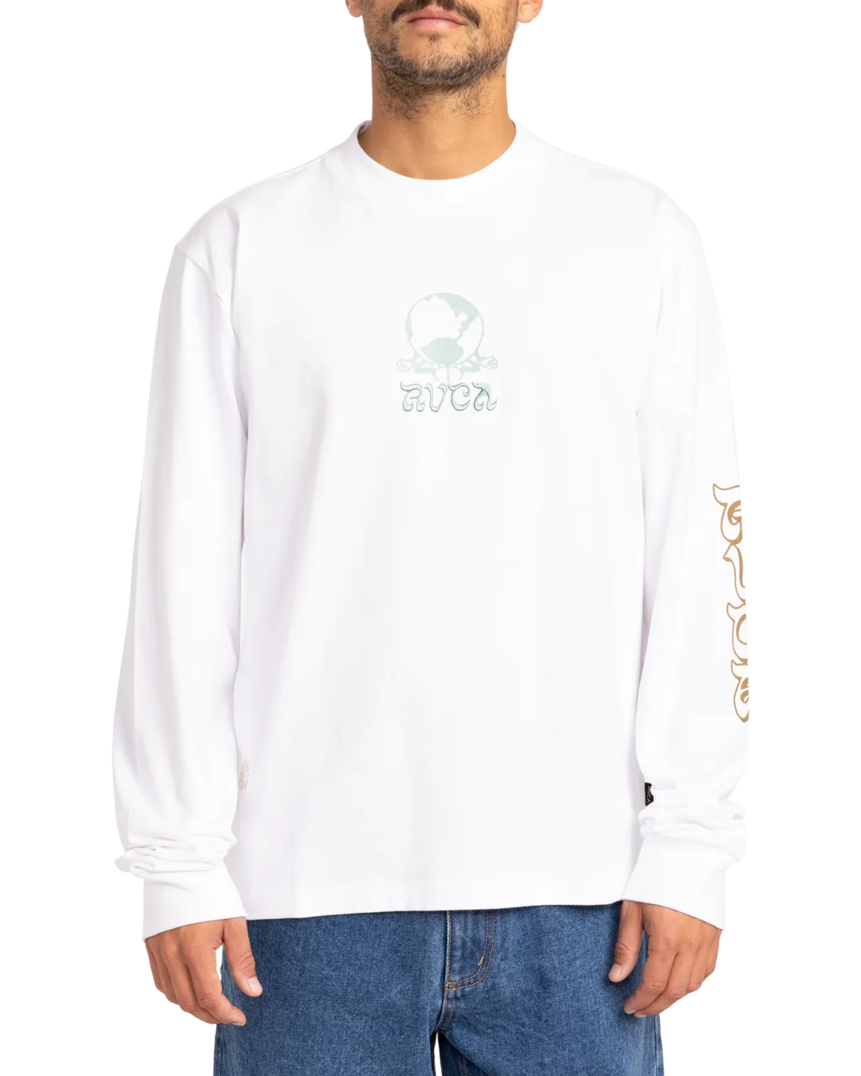 T-shirt manches longues Scorched Lands en blanc