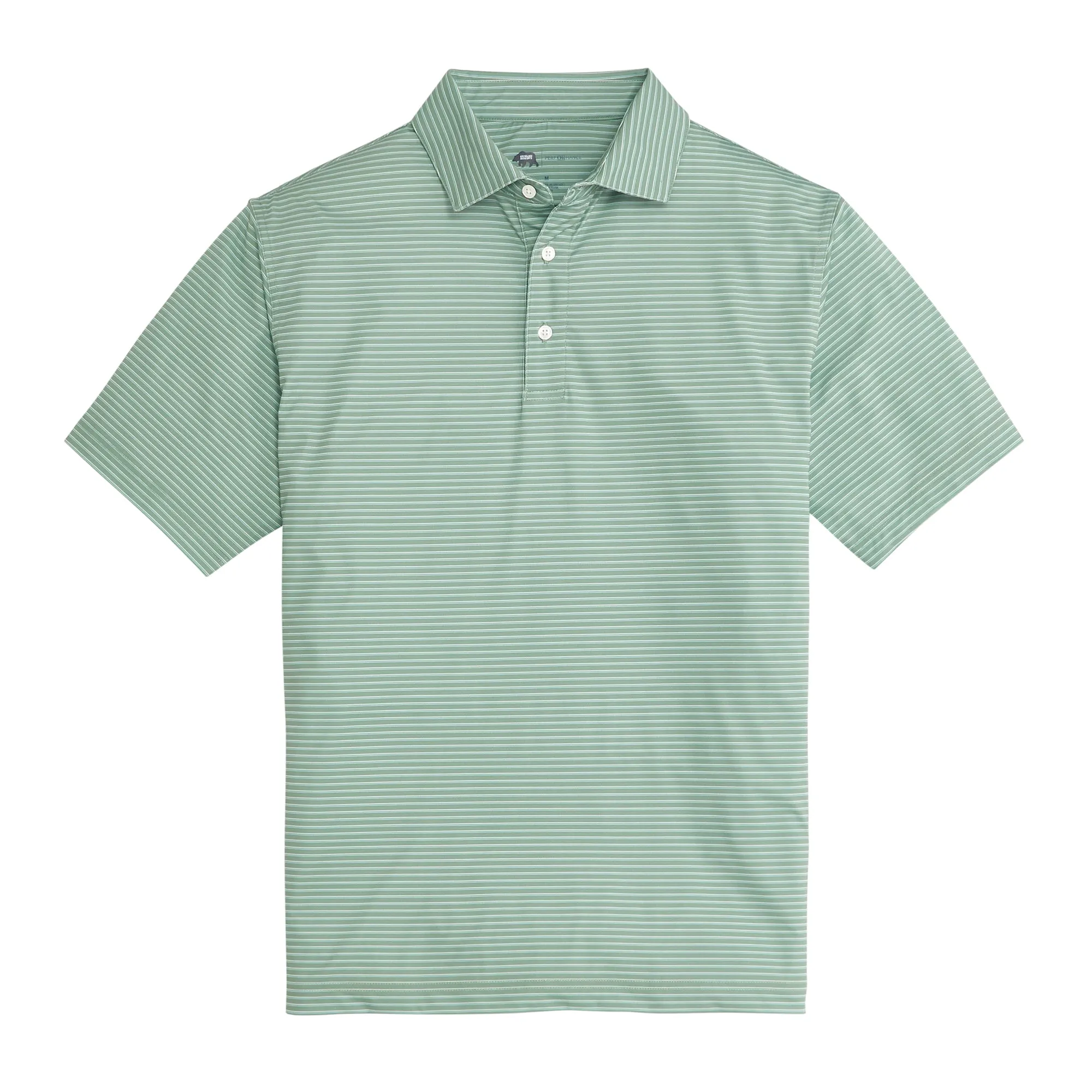 Polo de Performance Scout Stripe - Vert Schiste