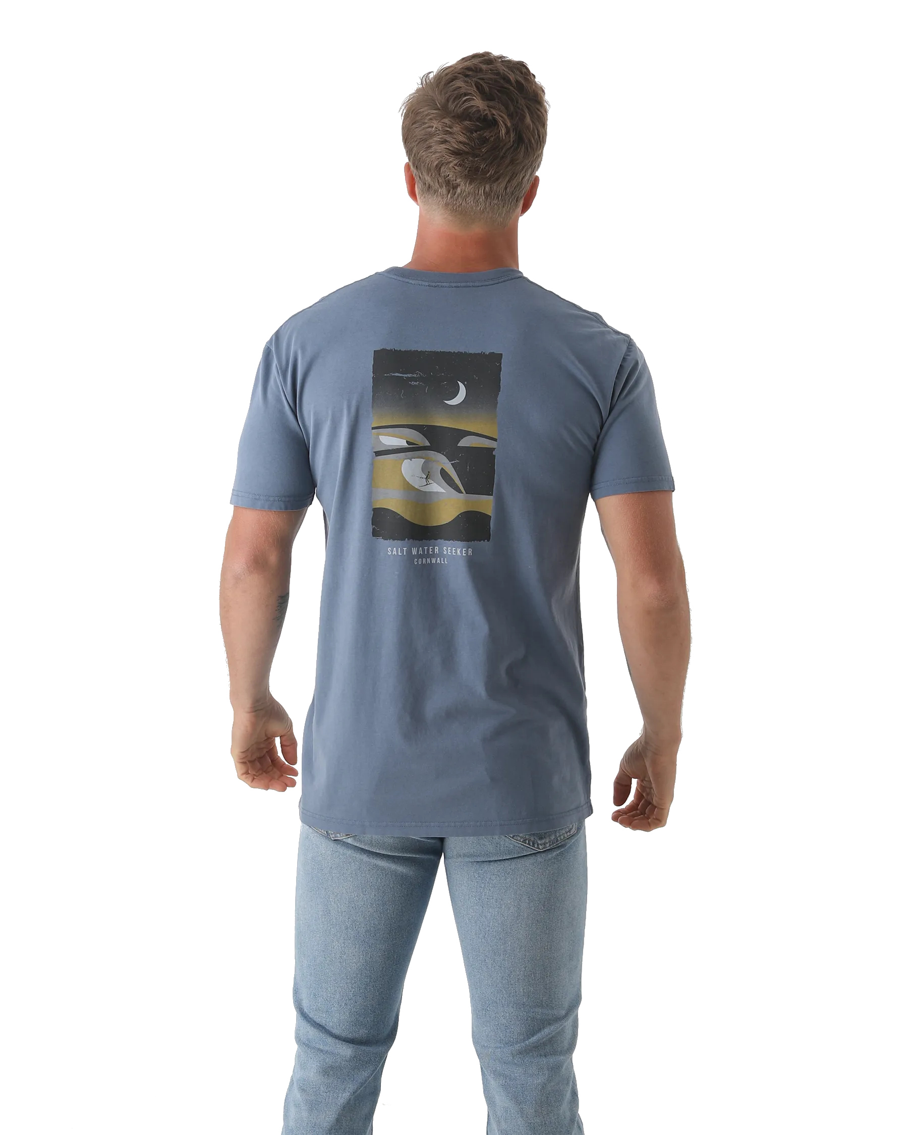Ensemble de T-Shirt en bleu délavé