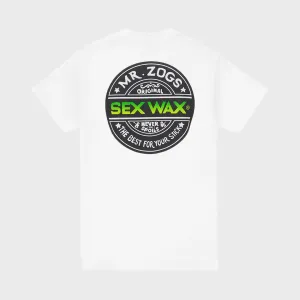 T-shirt vert délavé Sex Wax - Blanc