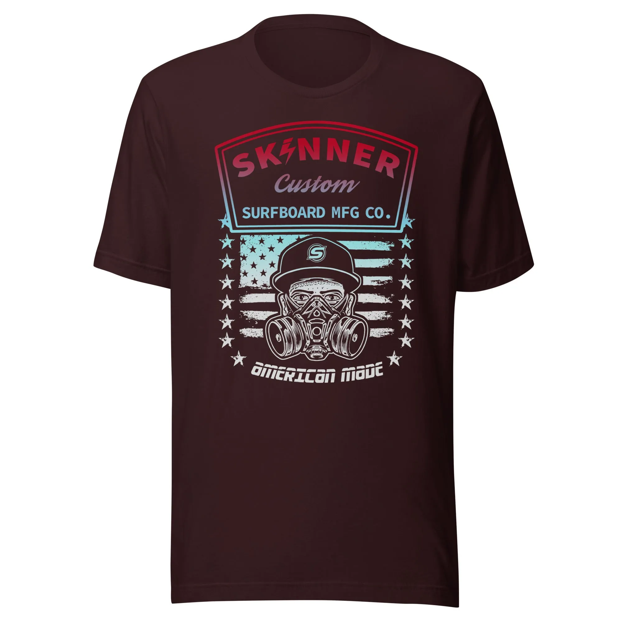 T-shirt Faded Mask Skinner Surfboards Fabriqué aux États-Unis