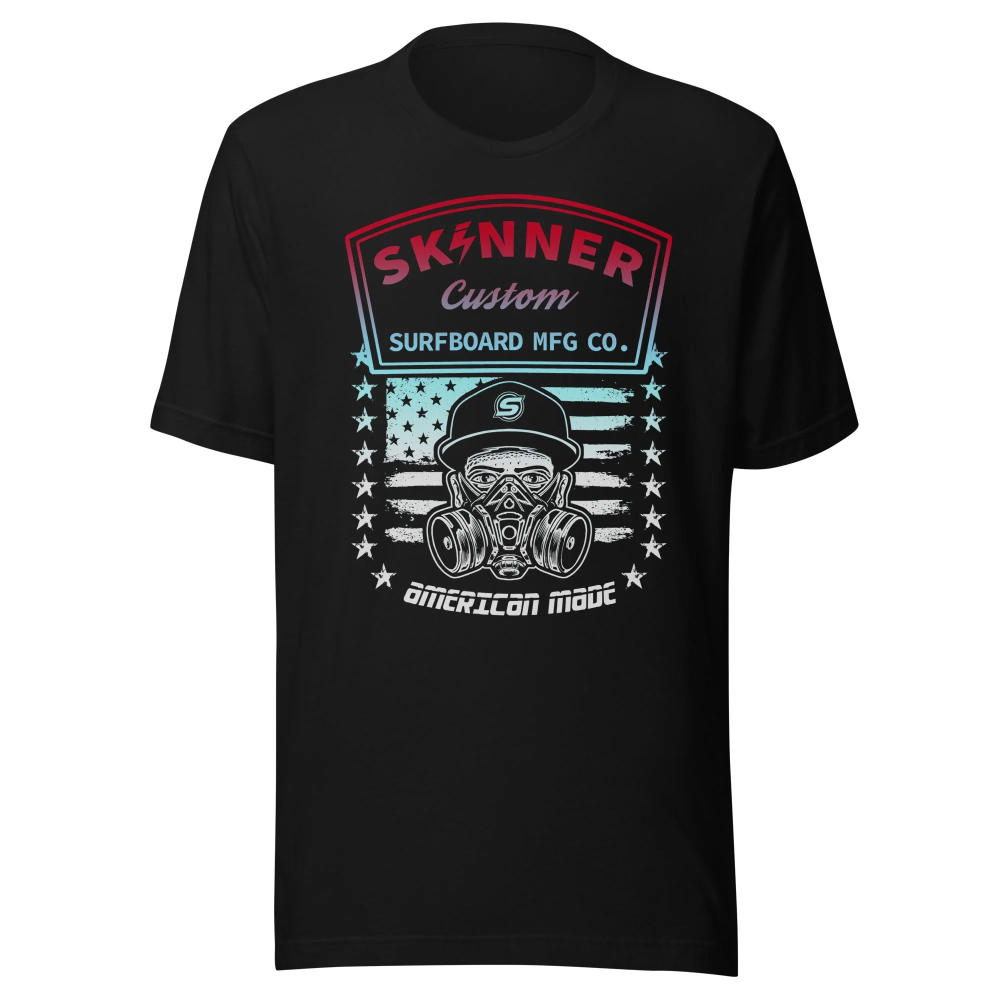 T-shirt Faded Mask Skinner Surfboards Fabriqué aux États-Unis